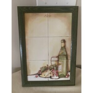 The Empty Nest Wine & Cheese Tiles Notes Board